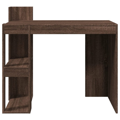 Brown Oak Office Desk - 103.5x56.5x94 cm Engineered Wood