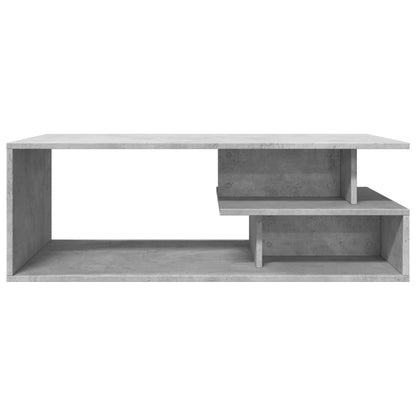 Coffee Table Concrete Grey 102x55x35 cm Engineered Wood