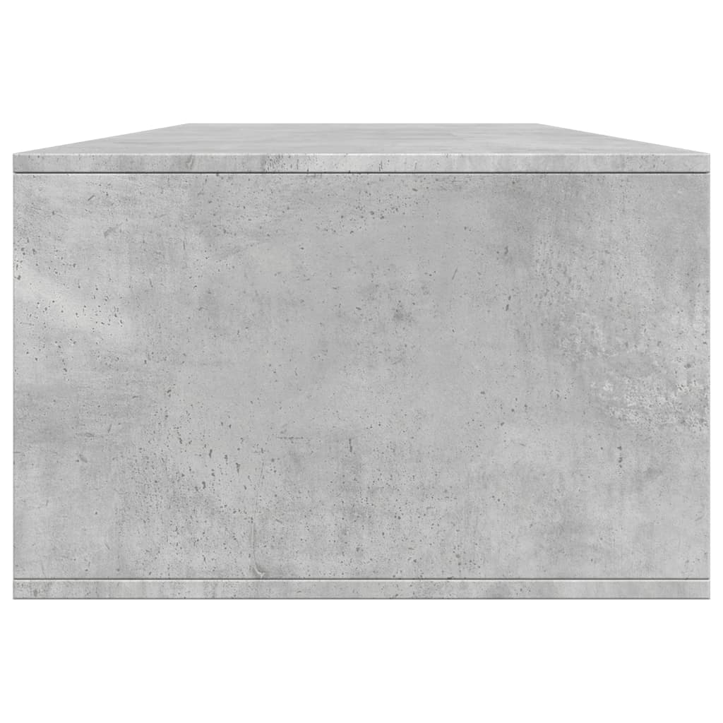 Coffee Table Concrete Grey 102x55x35 cm Engineered Wood