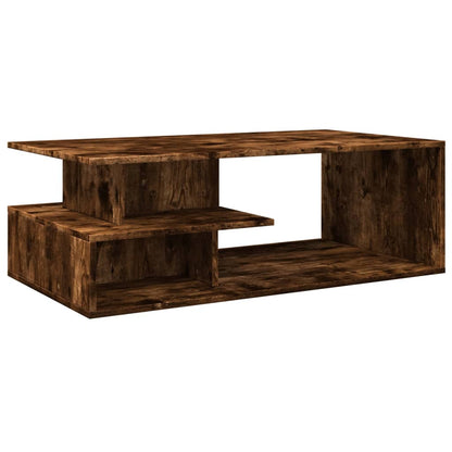 Coffee Table Smoked Oak 102x55x35 cm Engineered Wood
