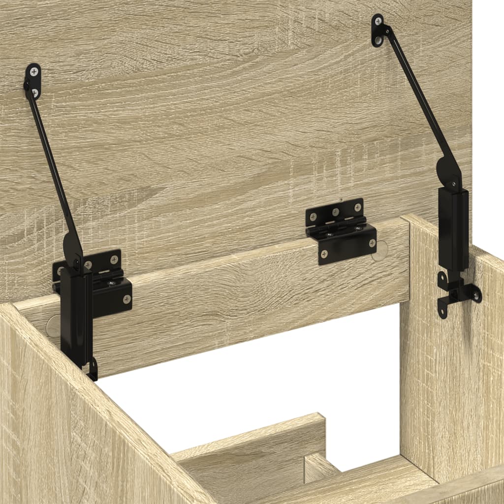 Mobile Lectern with Drawer, Sonoma Oak, 55x55x107 cm, Engineered Wood