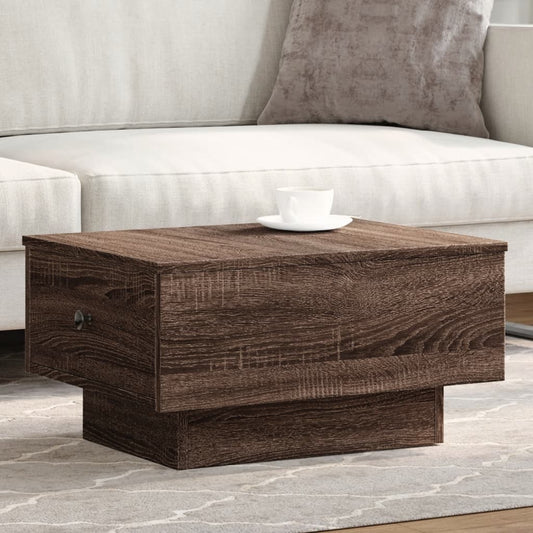 Coffee Table Brown oak 60x45x31 cm Engineered Wood