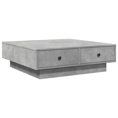Coffee Table Concrete Grey 90x90x28 cm Engineered Wood
