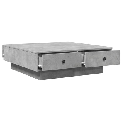 Coffee Table Concrete Grey 90x90x28 cm Engineered Wood