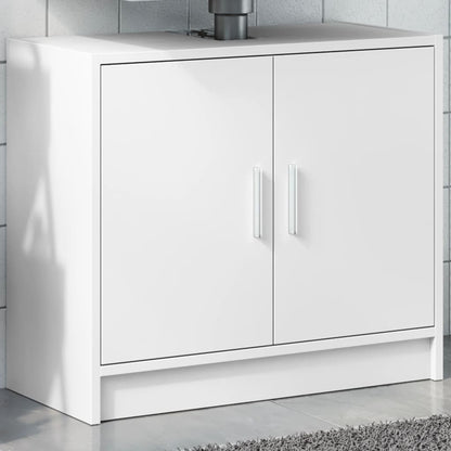 White Engineered Wood Sink Cabinet - 63x29x55 cm