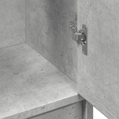 Modern Concrete Grey Engineered Wood Sink Cabinet 63x29x55 cm
