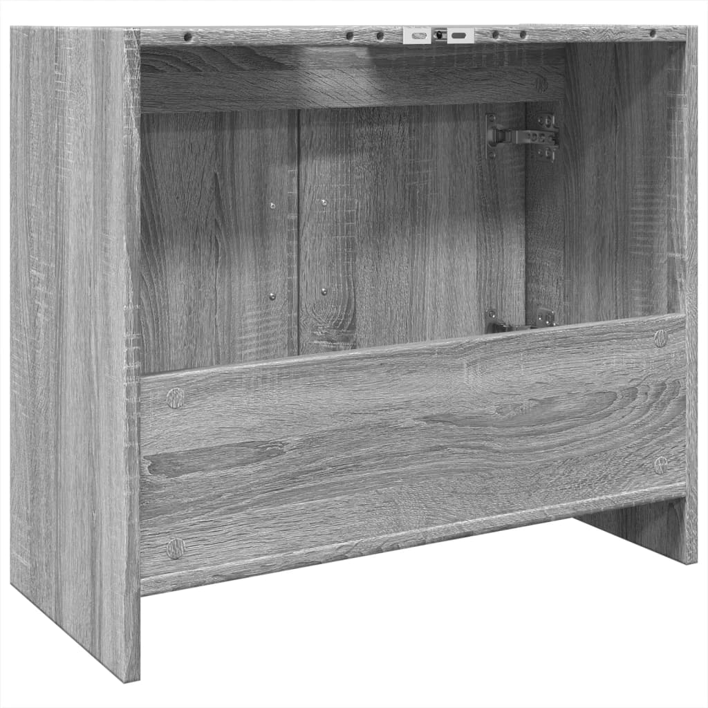 Grey Sonoma Sink Cabinet 63x29x55cm - Durable Engineered Wood