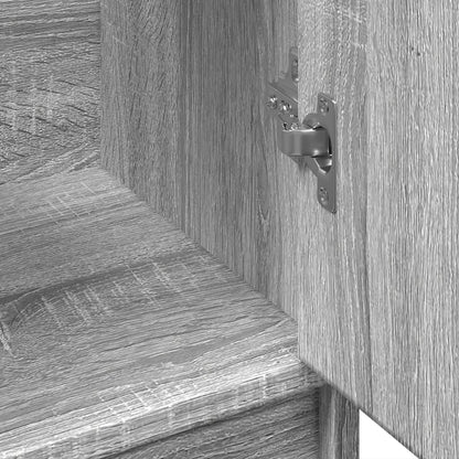 Grey Sonoma Sink Cabinet 63x29x55cm - Durable Engineered Wood