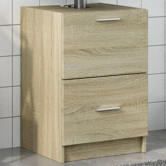 Sonoma Oak Sink Cabinet 40x37x59 cm - Durable Engineered Wood