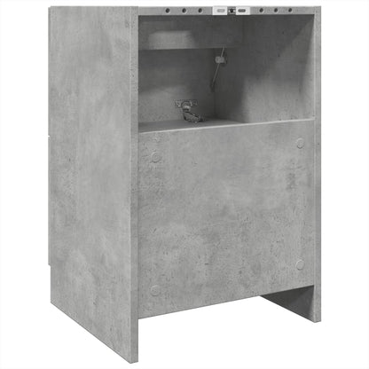 Compact Sink Cabinet in Concrete Grey - 40x37x59 cm, Engineered Wood