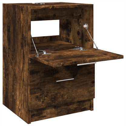 Smoked Oak Sink Cabinet 40x37x59 cm - Stylish Engineered Wood
