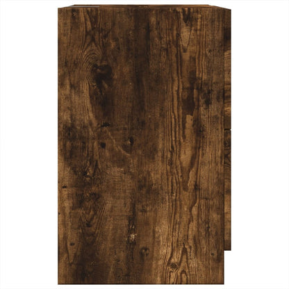 Smoked Oak Sink Cabinet 40x37x59 cm - Stylish Engineered Wood
