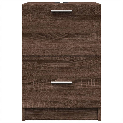 Brown Oak Sink Cabinet 40x37x59 cm - Engineered Wood