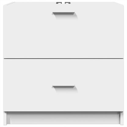 White Sink Cabinet 59x37x59 cm - Durable Engineered Wood