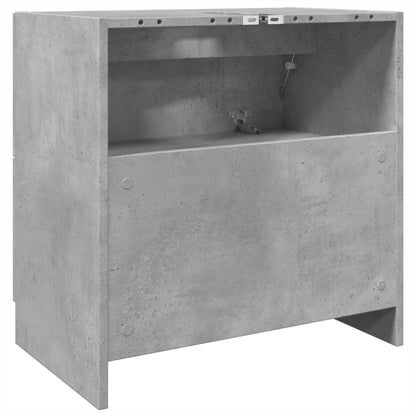 Engineered Wood Sink Cabinet, Concrete Grey 59x37x59 cm