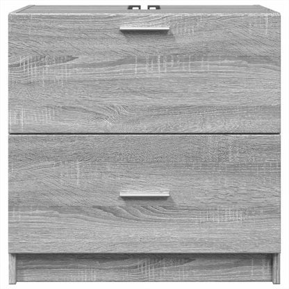 Grey Sonoma Sink Cabinet 59x37x59 cm - Engineered Wood