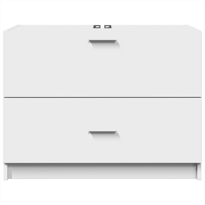 White Engineered Wood Sink Cabinet - 78x37x59 cm
