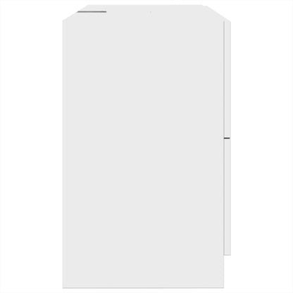 White Engineered Wood Sink Cabinet - 78x37x59 cm