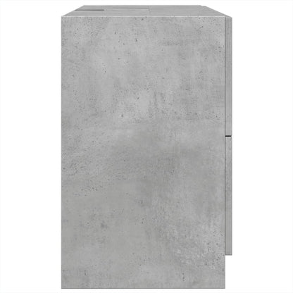 Concrete Grey Sink Cabinet 78x37x59 cm - Engineered Wood Quality
