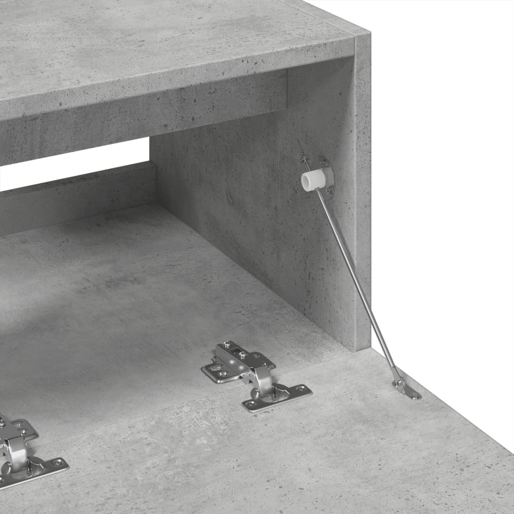 Concrete Grey Sink Cabinet 78x37x59 cm - Engineered Wood Quality