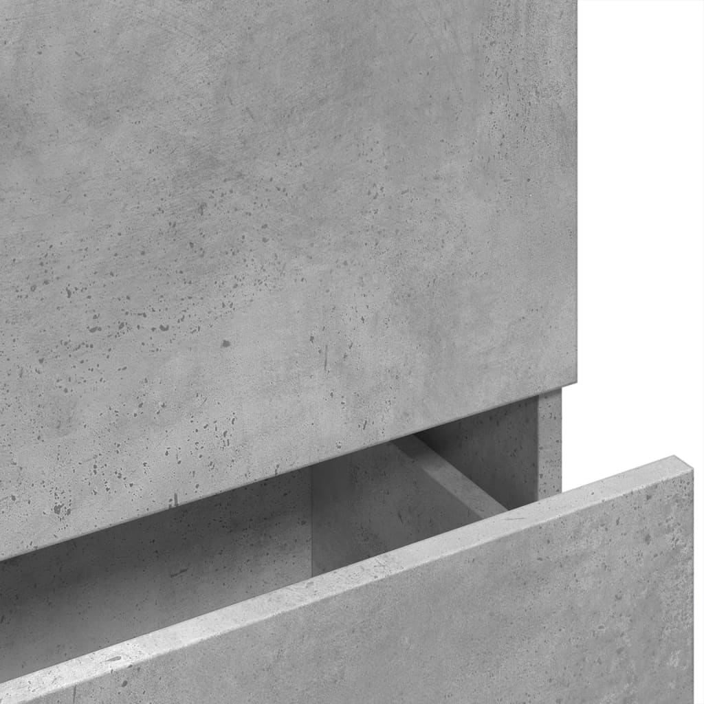Concrete Grey Sink Cabinet 78x37x59 cm - Engineered Wood Quality