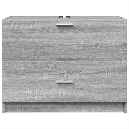 Grey Sonoma Sink Cabinet, 78x37x59 cm, Engineered Wood