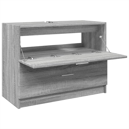 Grey Sonoma Sink Cabinet, 78x37x59 cm, Engineered Wood