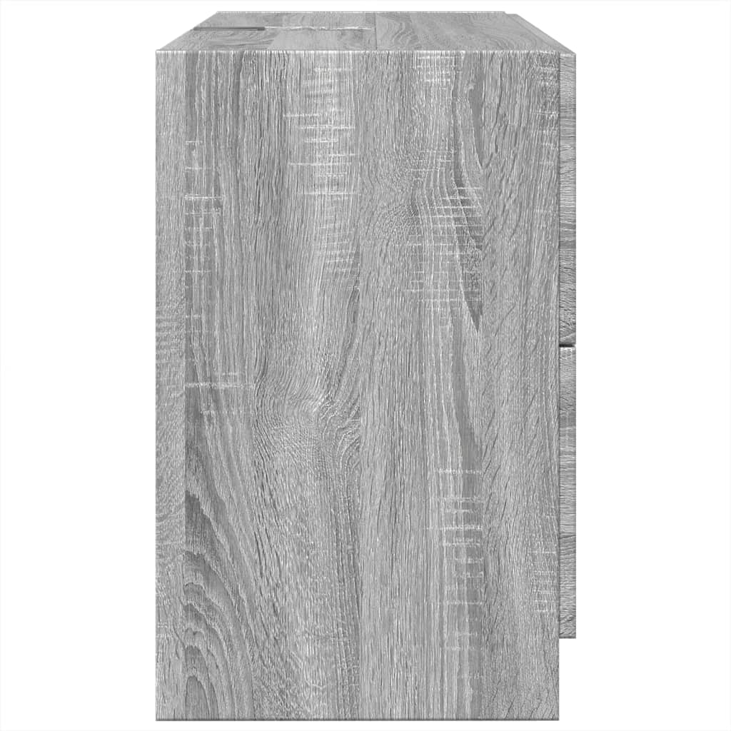 Grey Sonoma Sink Cabinet, 78x37x59 cm, Engineered Wood
