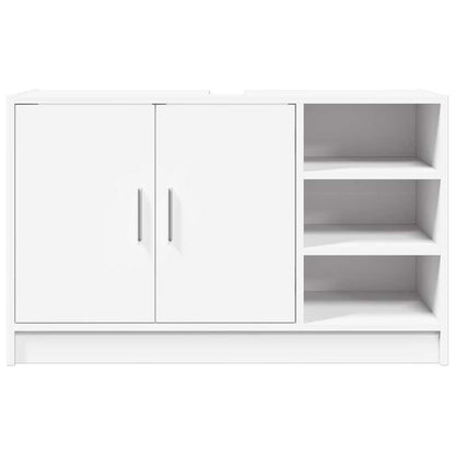 White Engineered Wood Sink Cabinet 90x29x55 cm | Modern Design