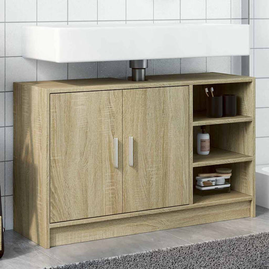 Sonoma Oak Sink Cabinet 90x29x55 cm - Stylish Engineered Wood