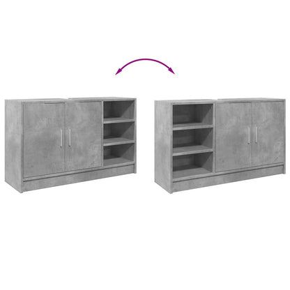 Concrete Grey Engineered Wood Sink Cabinet 90x29x55 cm