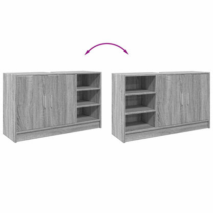 Grey Sonoma Sink Cabinet 90x29x55 cm | Engineered Wood