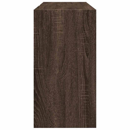 Brown Oak Sink Cabinet - Engineered Wood, 90x29x55 cm