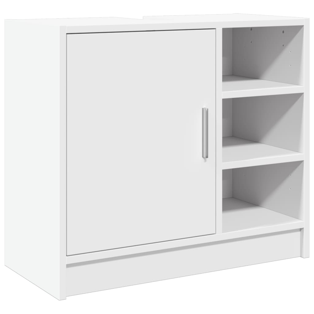 White Engineered Wood Sink Cabinet 63x29x55 cm - Stylish & Durable