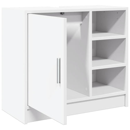 White Engineered Wood Sink Cabinet 63x29x55 cm - Stylish & Durable