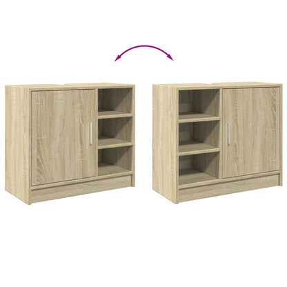Compact Sink Cabinet Sonoma Oak 63x29x55 cm - Engineered Wood