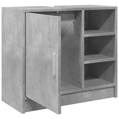 Concrete Grey Engineered Wood Sink Cabinet 63x29x55 cm