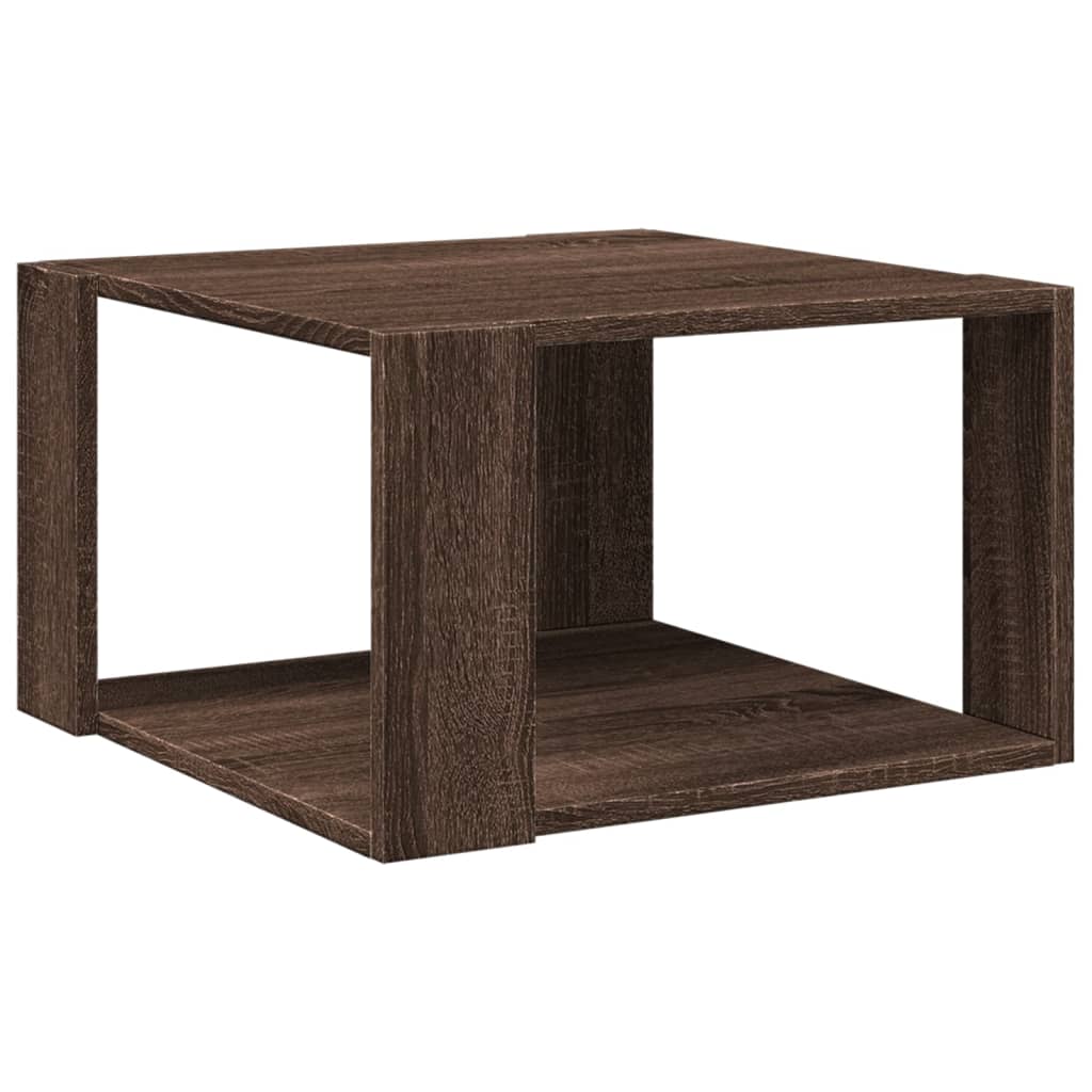 Coffee Table Brown Oak 51.5x51.5x30 cm Engineered Wood