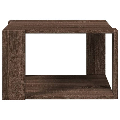 Coffee Table Brown Oak 51.5x51.5x30 cm Engineered Wood
