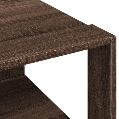Coffee Table Brown Oak 51.5x51.5x30 cm Engineered Wood