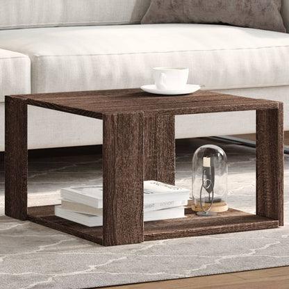 Coffee Table Brown Oak 51.5x51.5x30 cm Engineered Wood