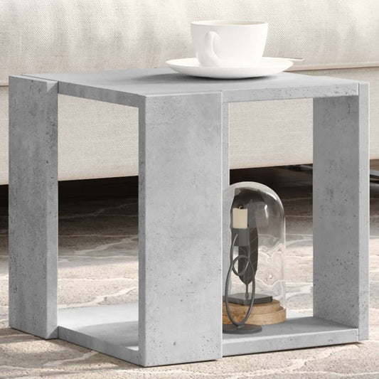 Coffee Table Concrete Grey 32x32x30 cm Engineered Wood