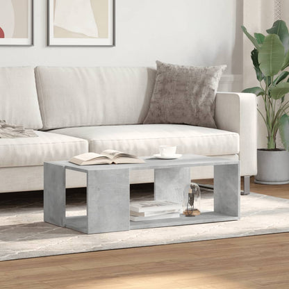 Coffee Table Concrete Grey 89.5x48x30 cm Engineered Wood
