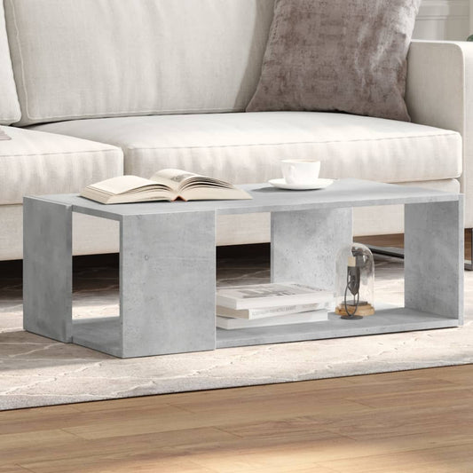 Coffee Table Concrete Grey 89.5x48x30 cm Engineered Wood