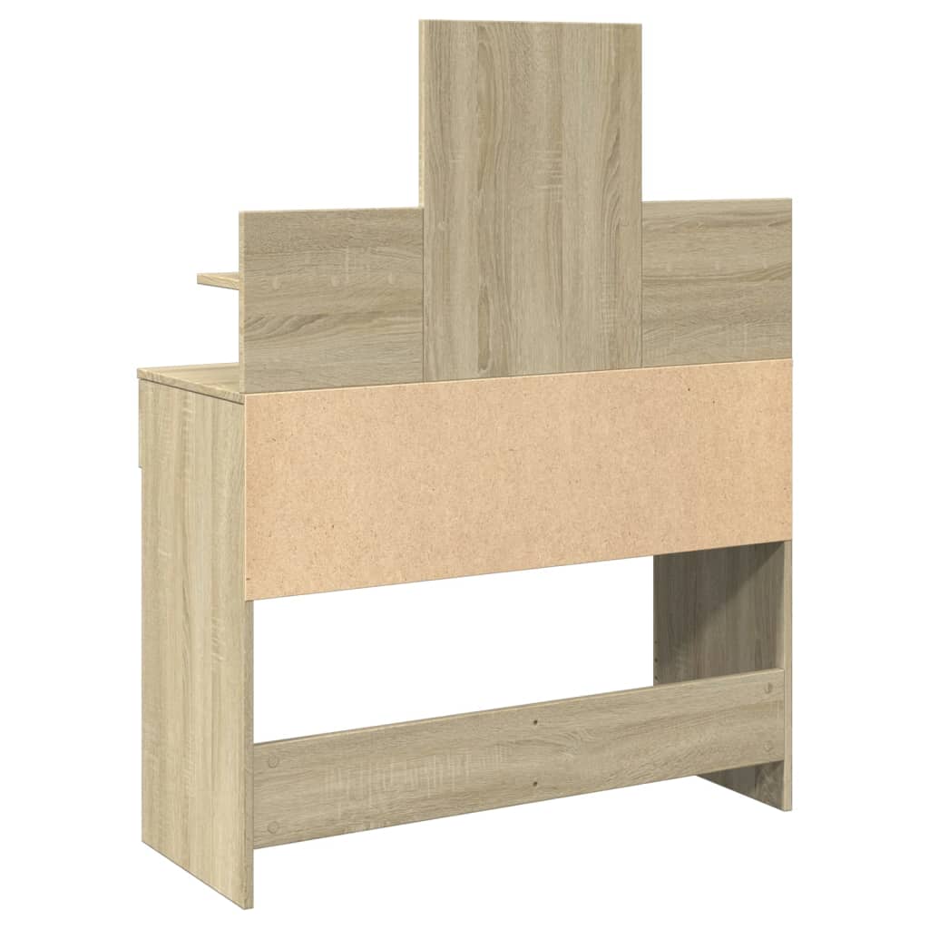 Sonoma Oak LED Dressing Table 100x40x130 cm - Stylish & Functional