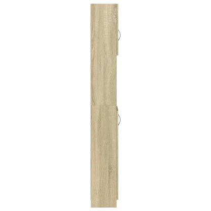 Sonoma Oak Bathroom Cabinet 32x25.5x190 cm - Engineered Wood