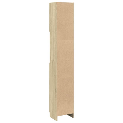 Sonoma Oak Bathroom Cabinet 32x25.5x190 cm - Engineered Wood