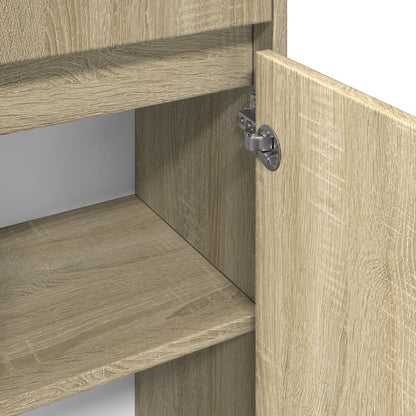 Sonoma Oak Bathroom Cabinet 30x30x95 cm - Engineered Wood