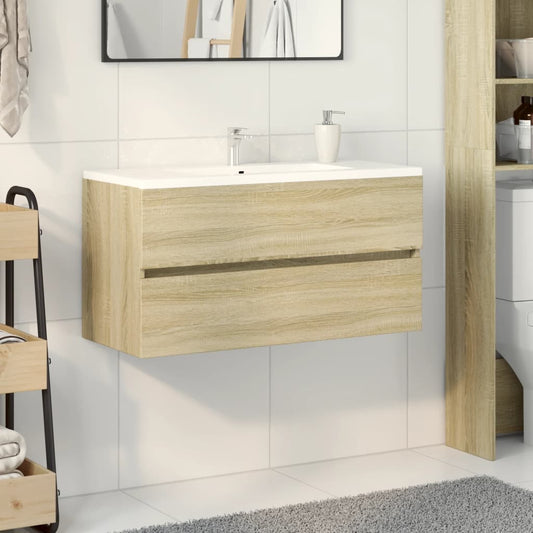 Sonoma Oak Sink Cabinet 90x38.5x45 cm - Engineered Wood