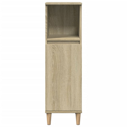 Sonoma Oak Bathroom Cabinet 30x30x100 cm - Engineered Wood
